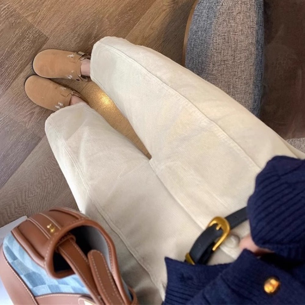 コーデュロセンタープレスパンツ|オフィスカジュアル レディース 通販 Millennial Generation【ミレジェネ】