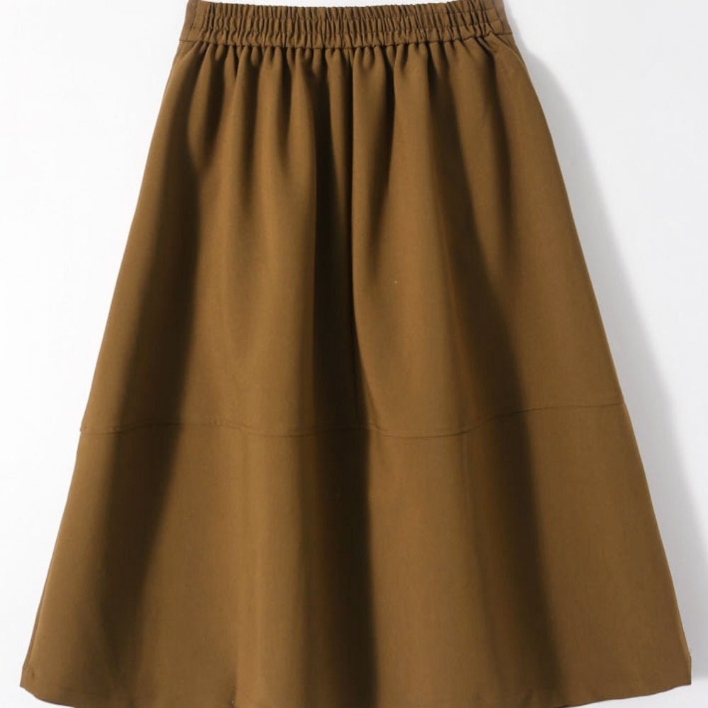 ミモレ丈ゴムウエストフレアスカート|オフィスカジュアル レディース 通販【ミレジェネ】