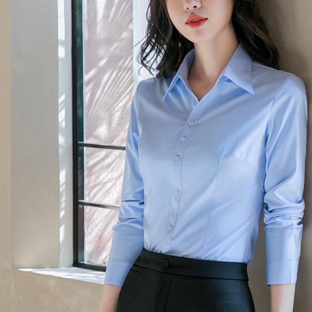 吸水速乾ストレッチシャツ|オフィスカジュアル レディース 通販【ミレジェネ】