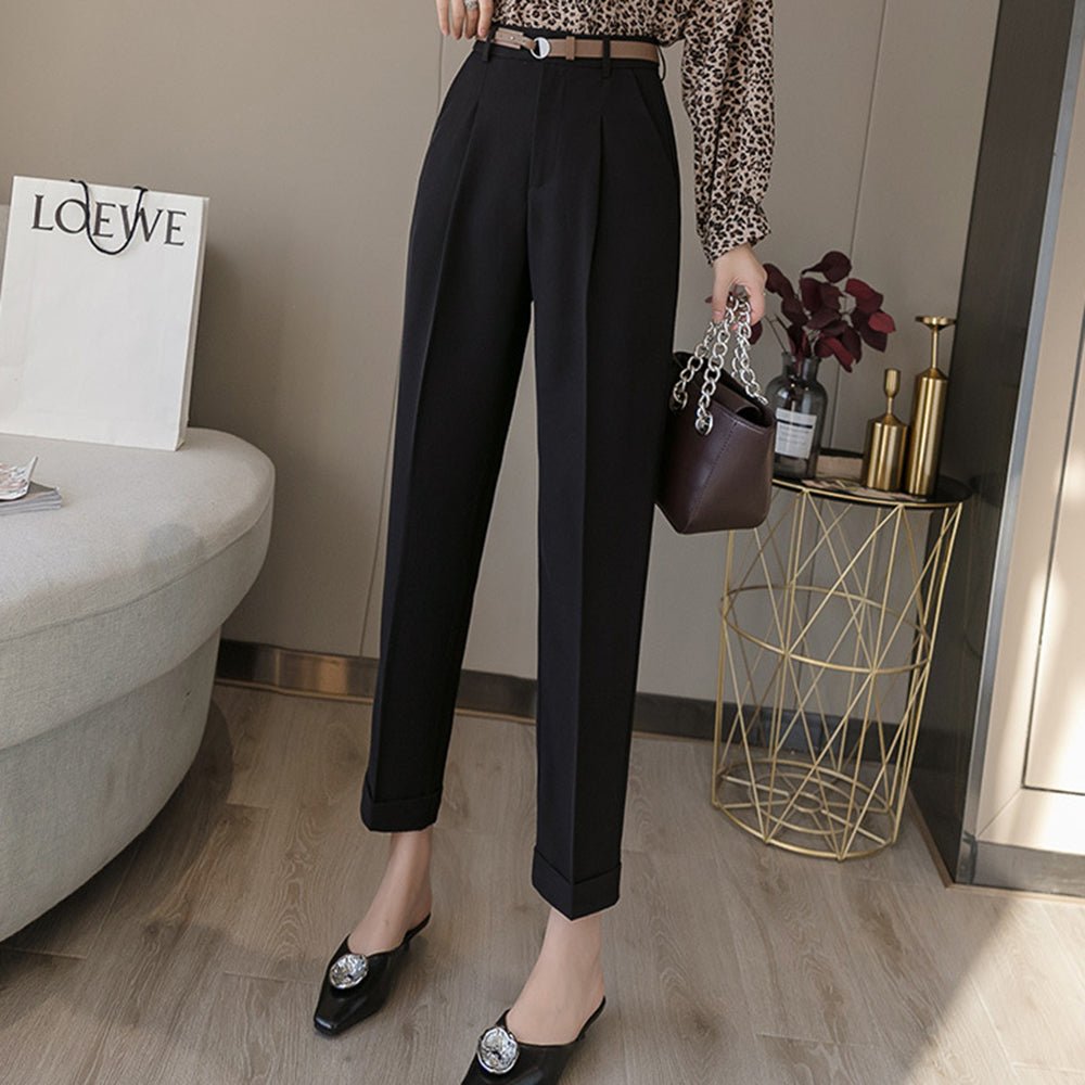 センタープレスオフィスパンツ