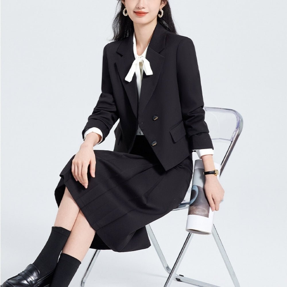 サイドプリーツスカート・ジャケットセットアップ|オフィスカジュアル レディース 通販【ミレジェネ】