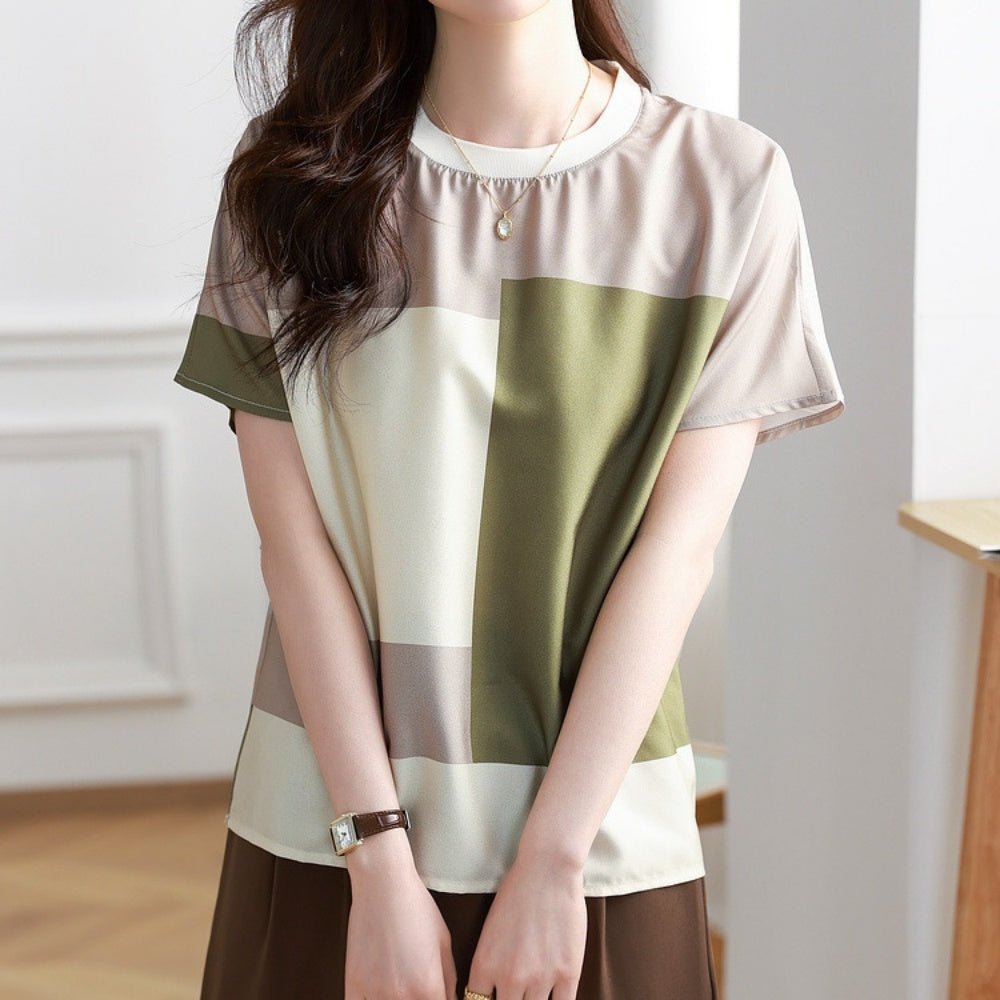 クルーネック半袖プルオーバー|オフィスカジュアル レディース 通販【ミレジェネ】