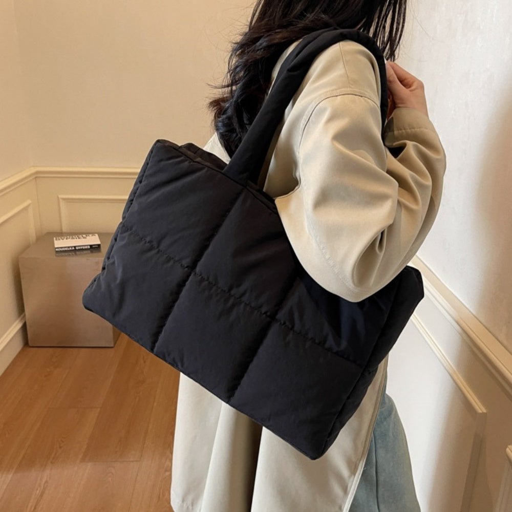 軽量コットン地デザインバッグ