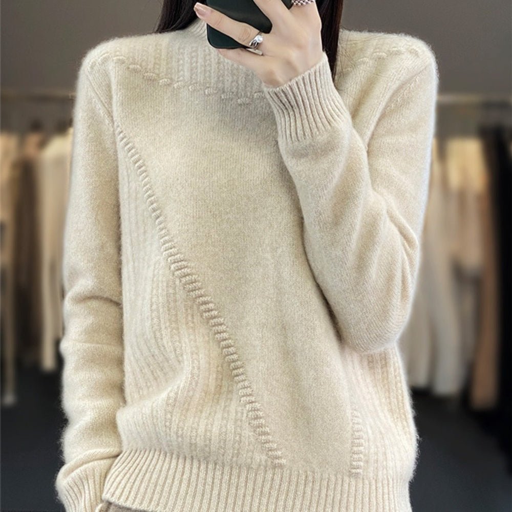 ハイネックニットセーター|オフィスカジュアル レディース 通販 Millennial Generation【ミレジェネ】