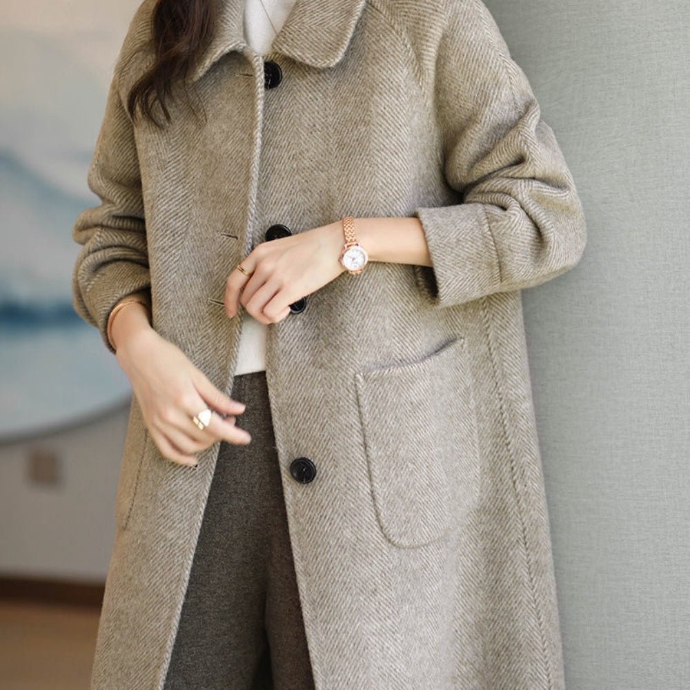 デザイン配置ボタンステンカラーコート|オフィスカジュアル レディース 通販【ミレジェネ】