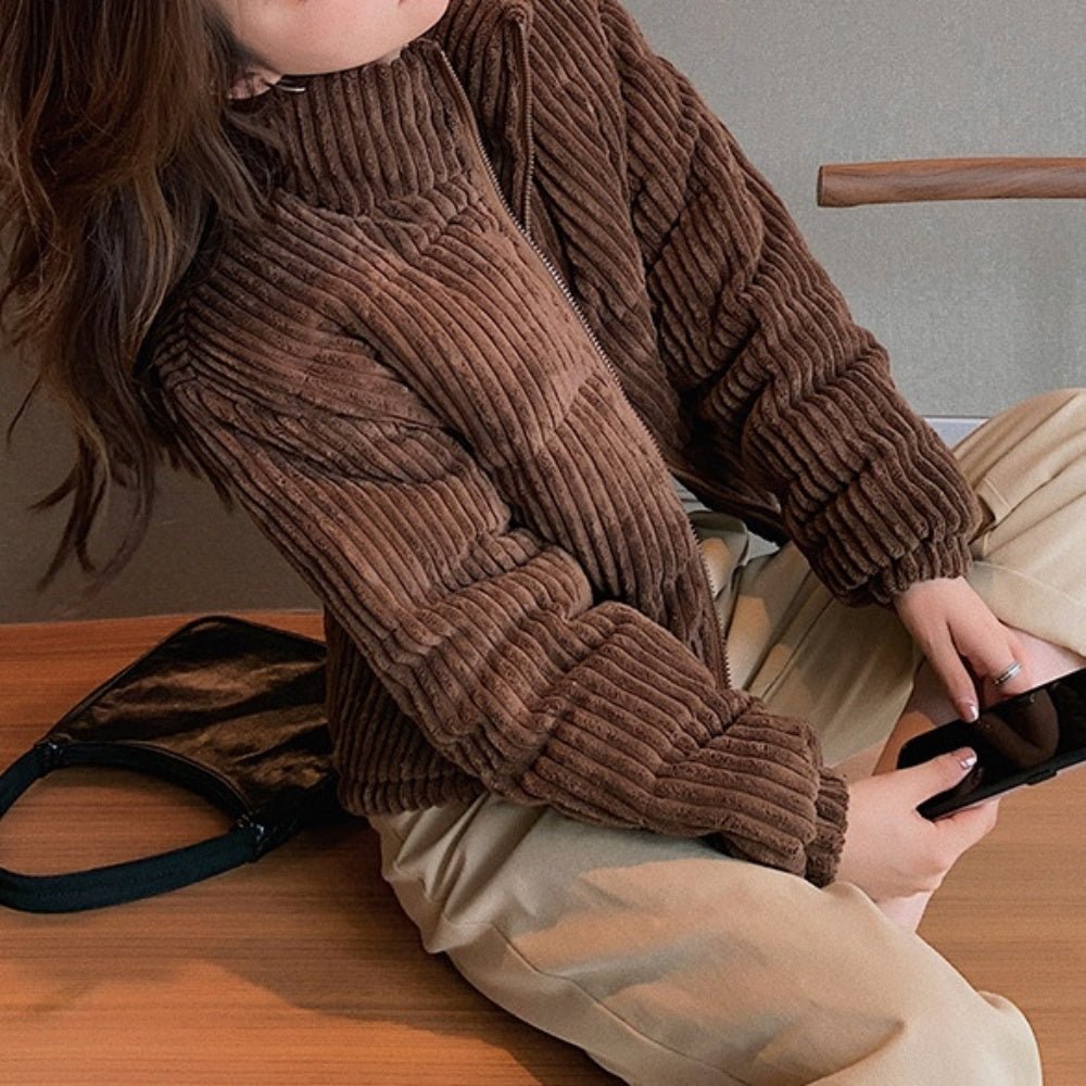 コーデュロイダウンジャケット|オフィスカジュアル レディース 通販 Millennial Generation【ミレジェネ】