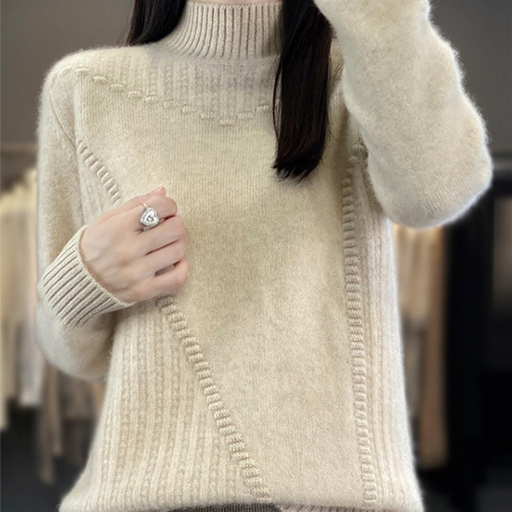 ハイネックニットセーター|オフィスカジュアル レディース 通販 Millennial Generation【ミレジェネ】