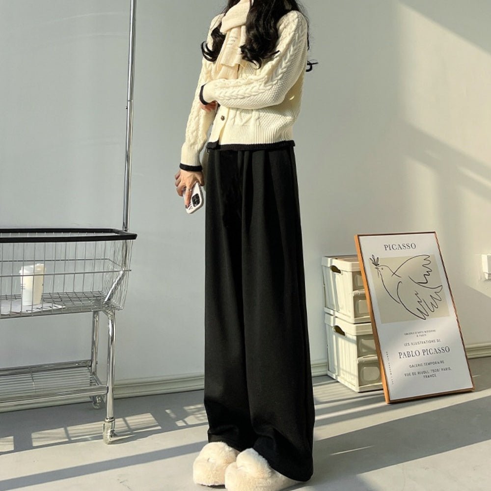 裏ボアストレートパンツ|オフィスカジュアル レディース 通販【ミレジェネ】