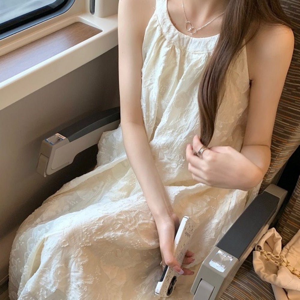 花柄ホルターネックワンピース|オフィスカジュアル レディース 通販【ミレジェネ】