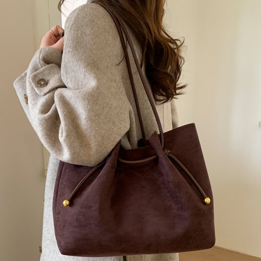 レトロスエードトートバッグ|オフィスカジュアル レディース 通販【ミレジェネ】