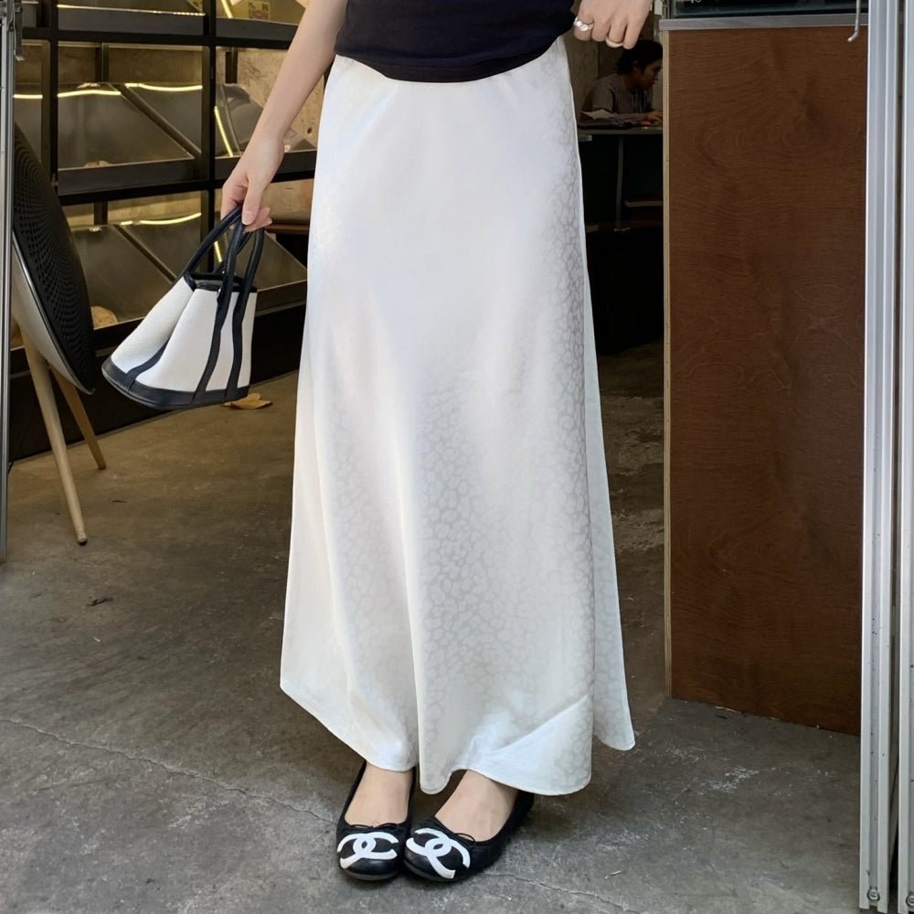 レオパ柄サテンマーメイドスカート|オフィスカジュアル レディース 通販【ミレジェネ】