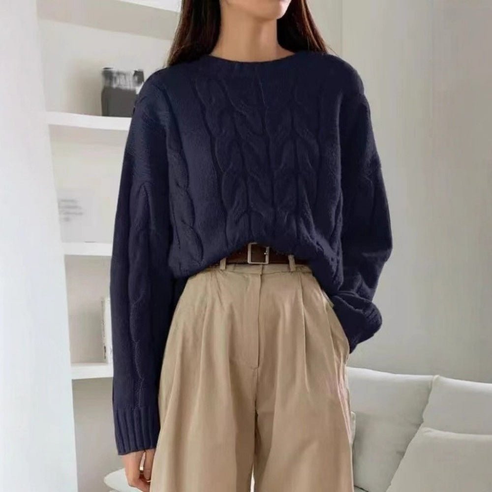 ケーブル編みゆったりニット|オフィスカジュアル レディース 通販【ミレジェネ】