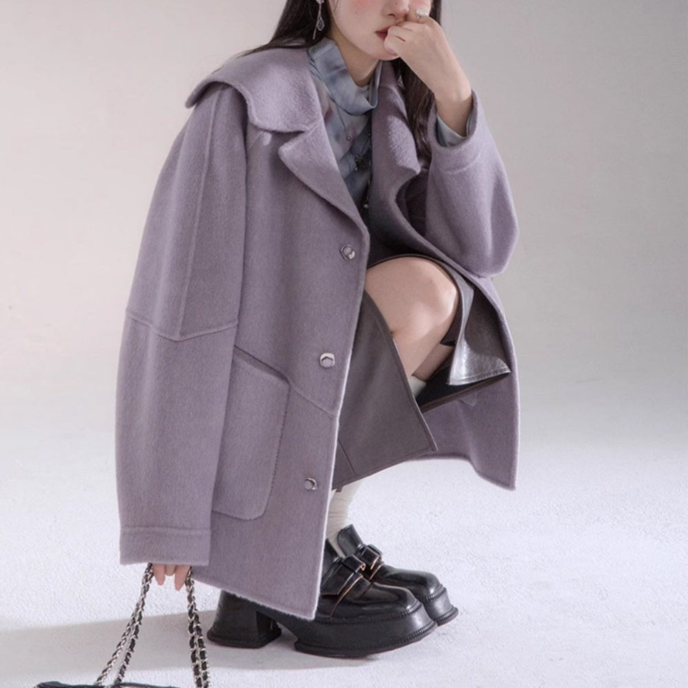 スクエアボタンチェスターコート|オフィスカジュアル レディース 通販【ミレジェネ】