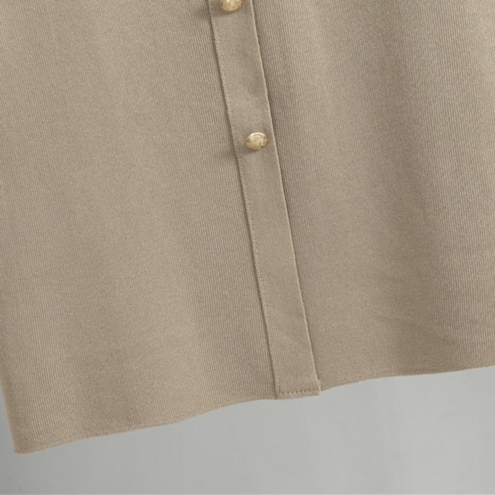 金釦アクセントニットアップ|オフィスカジュアル レディース 通販【ミレジェネ】