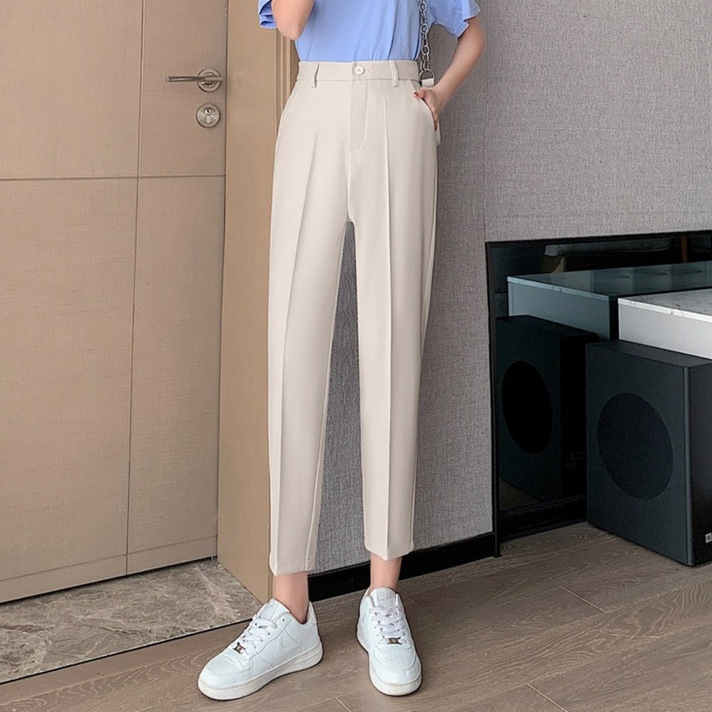 <即納>センタープレステーパードパンツ|オフィスカジュアル レディース 通販【ミレジェネ】