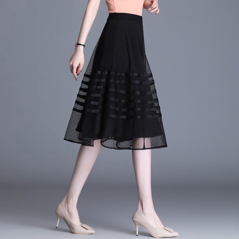 ウエストゴムチュールスカート|オフィスカジュアル レディース 通販 Millennial Generation【ミレジェネ】