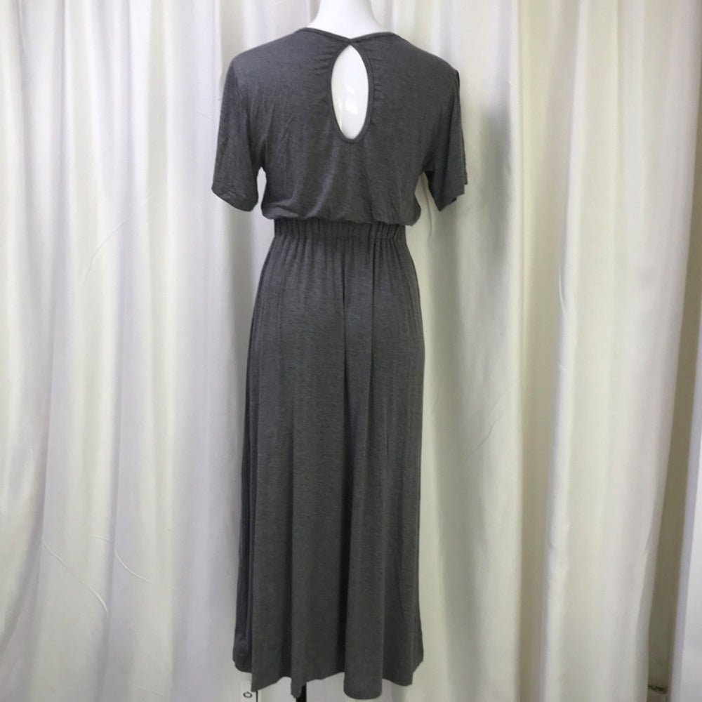 ウエストギャザーロングワンピース|オフィスカジュアル レディース 通販【ミレジェネ】