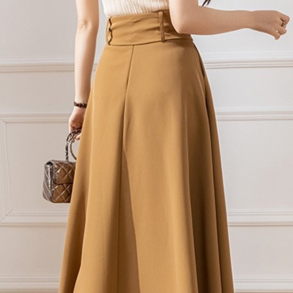 ウエストリボンフレアスカート|オフィスカジュアル レディース 通販【ミレジェネ】