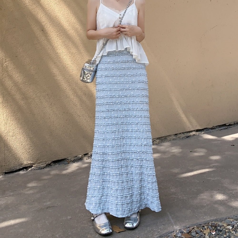 小花柄フリルマーメイドスカート|オフィスカジュアル レディース 通販【ミレジェネ】