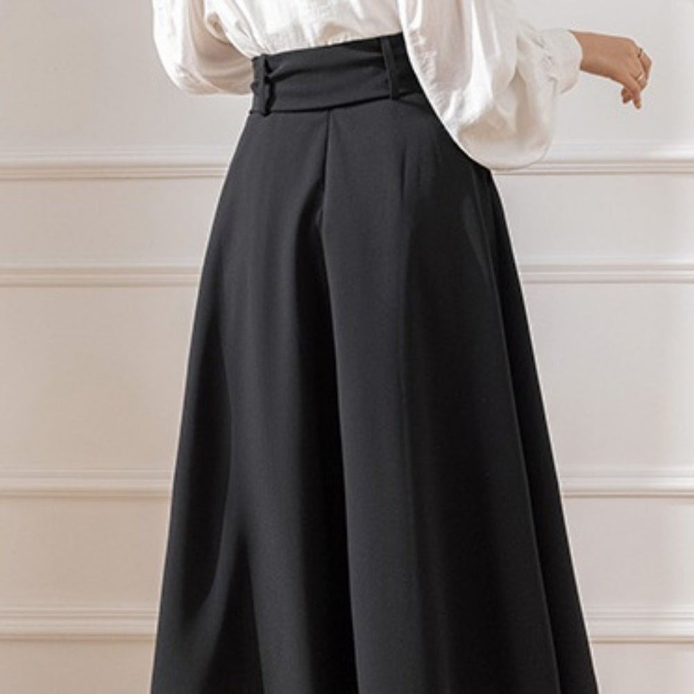 ウエストリボンフレアスカート|オフィスカジュアル レディース 通販【ミレジェネ】