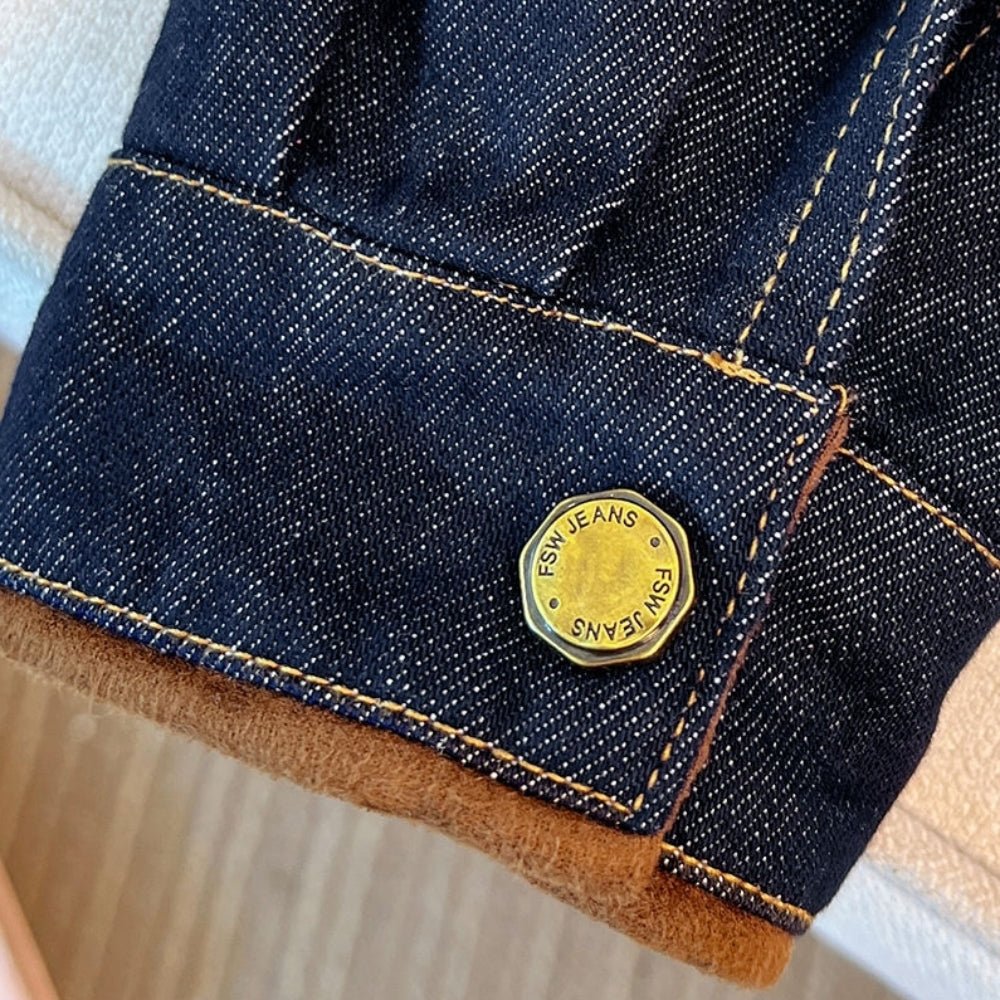 ノーカラーデニムジャケット|オフィスカジュアル レディース 通販【ミレジェネ】