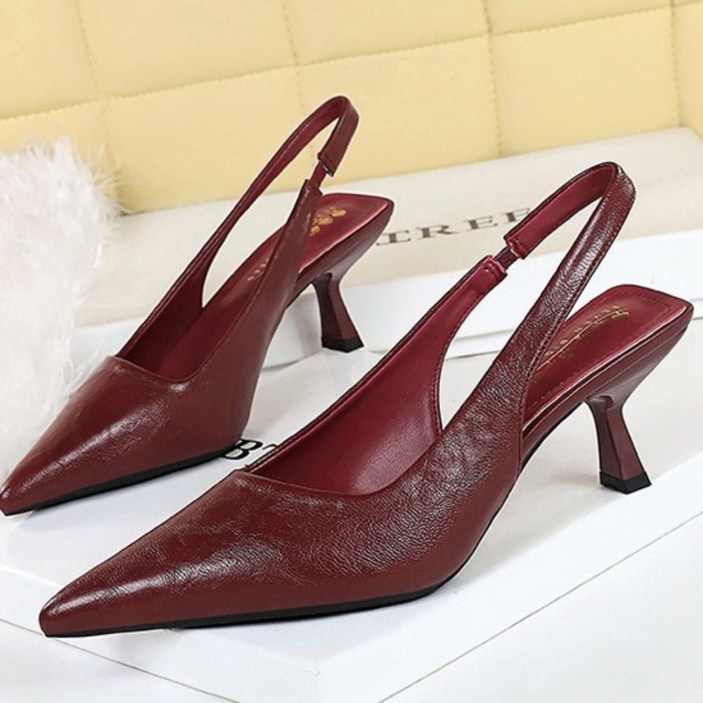 ポインテッドスリングバックパンプス|オフィスカジュアル レディース 通販【ミレジェネ】