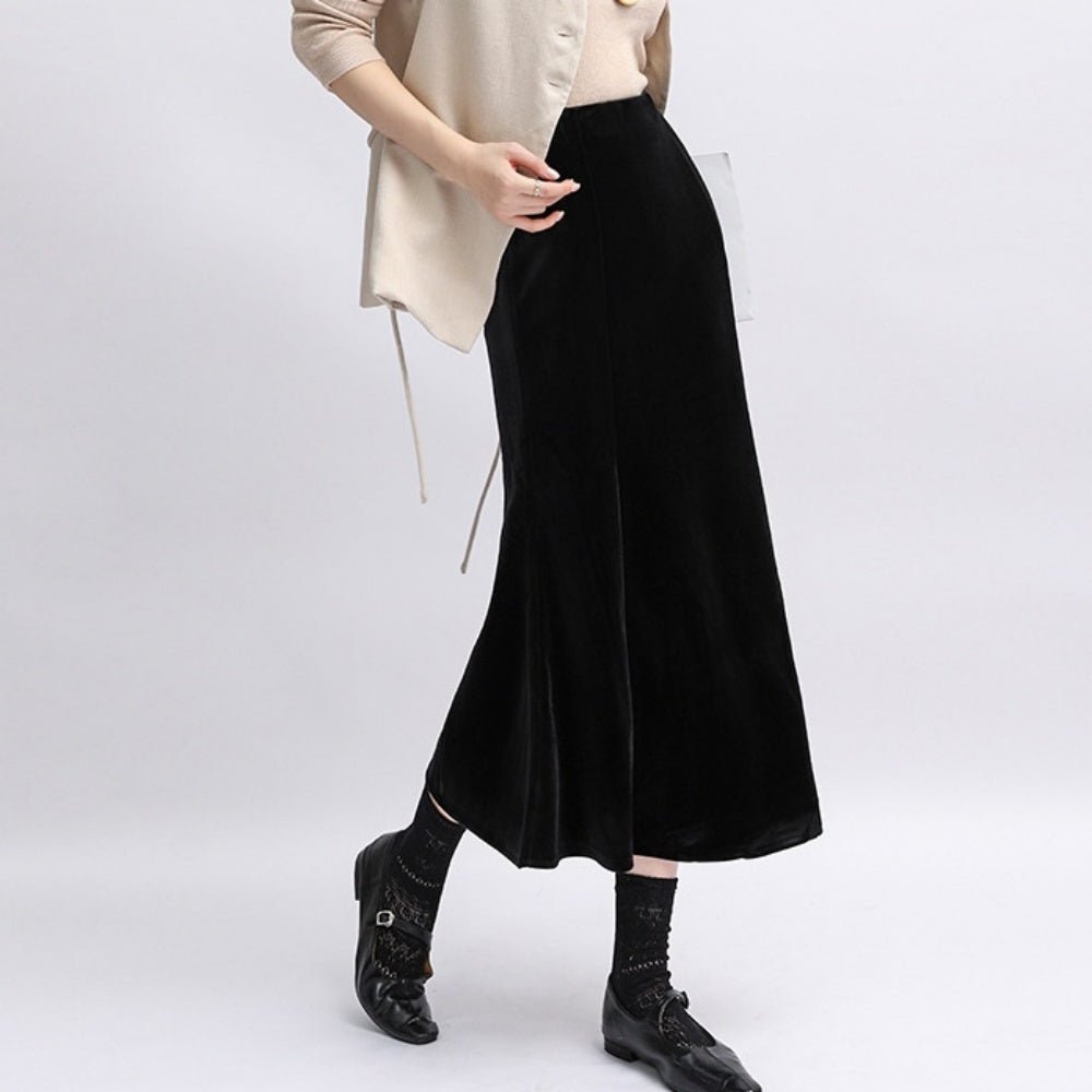 ベルベットマーメイドスカート|オフィスカジュアル レディース 通販【ミレジェネ】