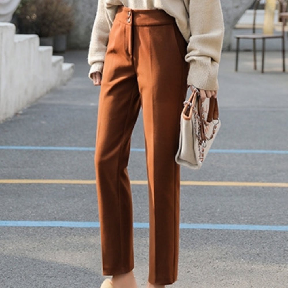 ウール地クロップドパンツ|オフィスカジュアル レディース 通販【ミレジェネ】