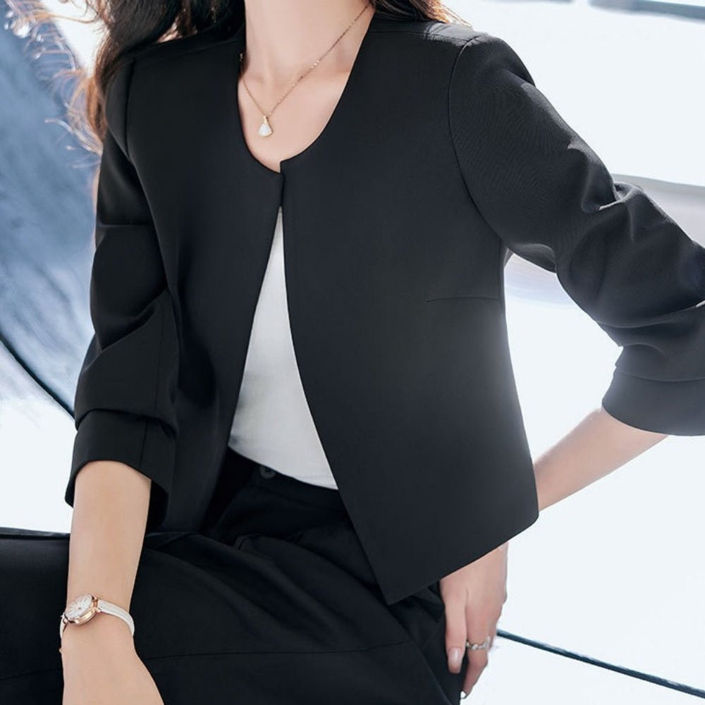 ノーカラージャケットセットアップ|オフィスカジュアル レディース 通販 Millennial Generation【ミレジェネ】