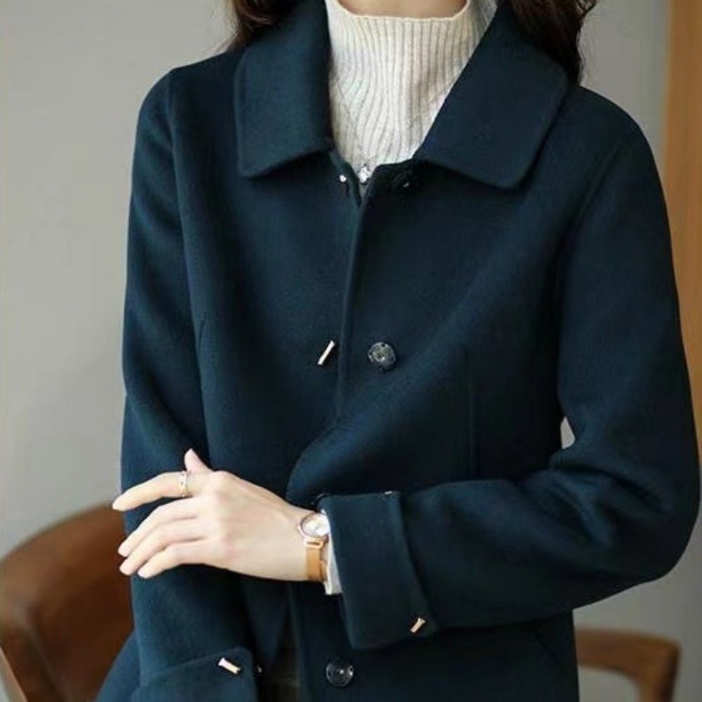 シルバーパーツスタンドカラ―コート|オフィスカジュアル レディース 通販【ミレジェネ】