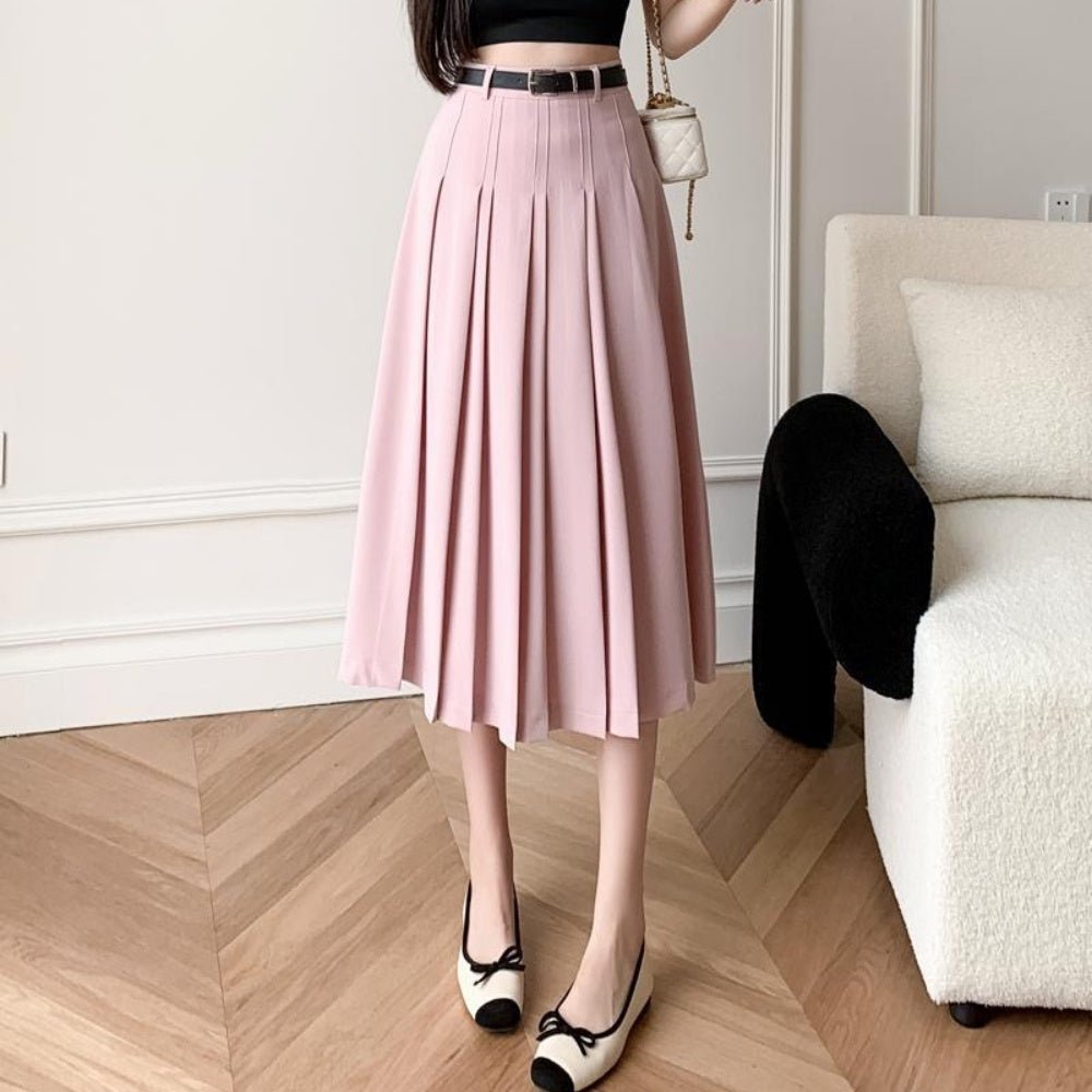 プリーツロングスカート|オフィスカジュアル レディース 通販【ミレジェネ】