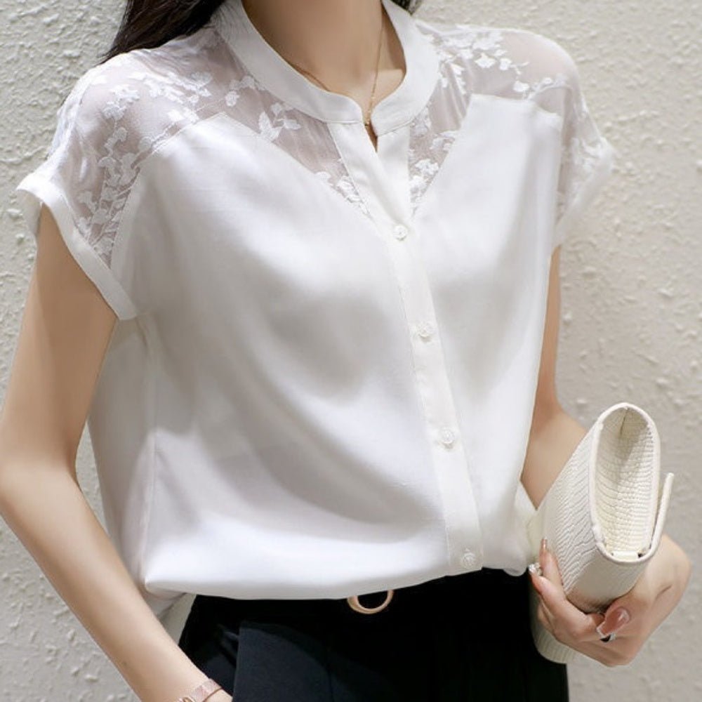 キーカラーレーストップス|オフィスカジュアル レディース 通販【ミレジェネ】