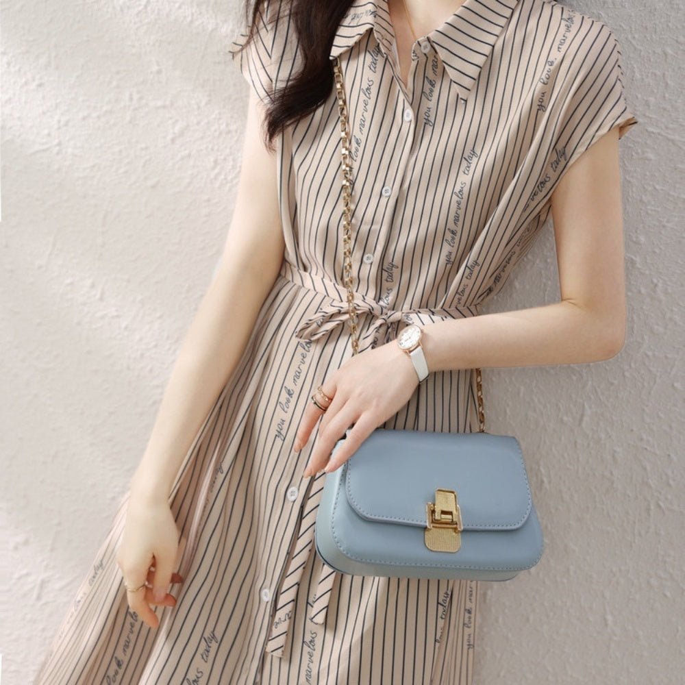 英字プリントシャツワンピース|オフィスカジュアル レディース 通販【ミレジェネ】