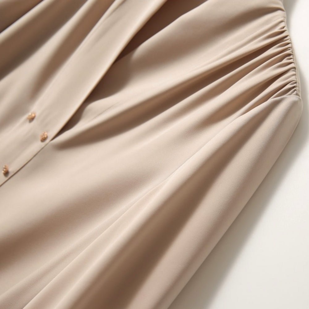 装飾付ショールカラーブラウス|オフィスカジュアル レディース 通販【ミレジェネ】