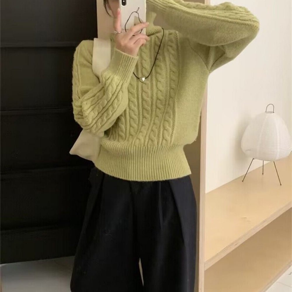 ケーブル柄プルオーバーニット|オフィスカジュアル レディース 通販 Millennial Generation【ミレジェネ】