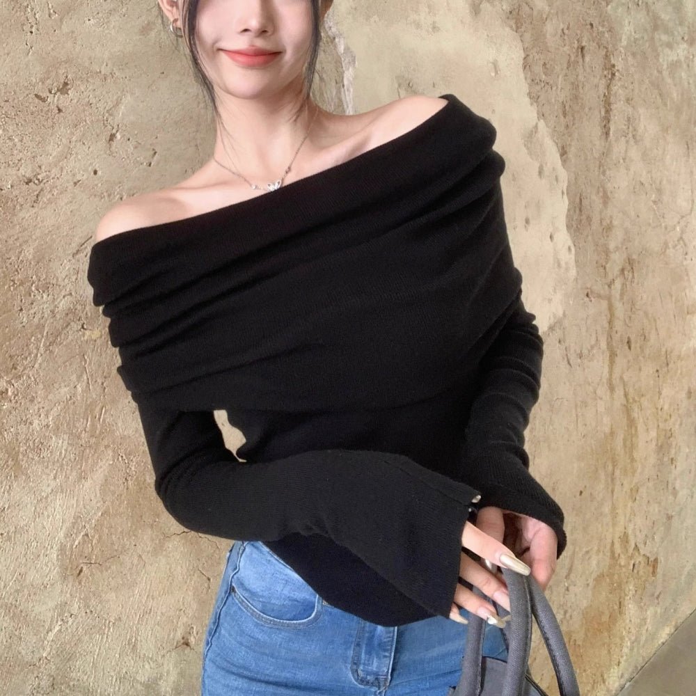 オフショルニット|オフィスカジュアル レディース 通販【ミレジェネ】