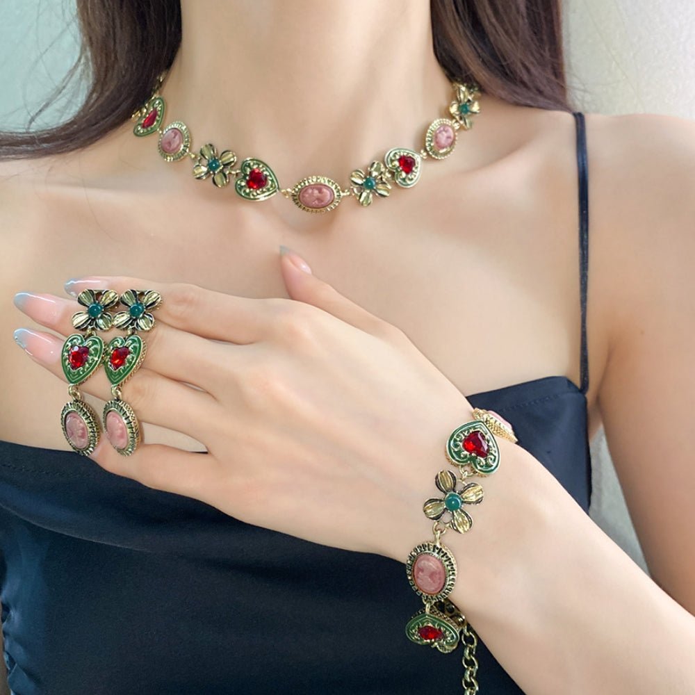 ビンテージ風レトロジュエリーセット|オフィスカジュアル レディース 通販【ミレジェネ】