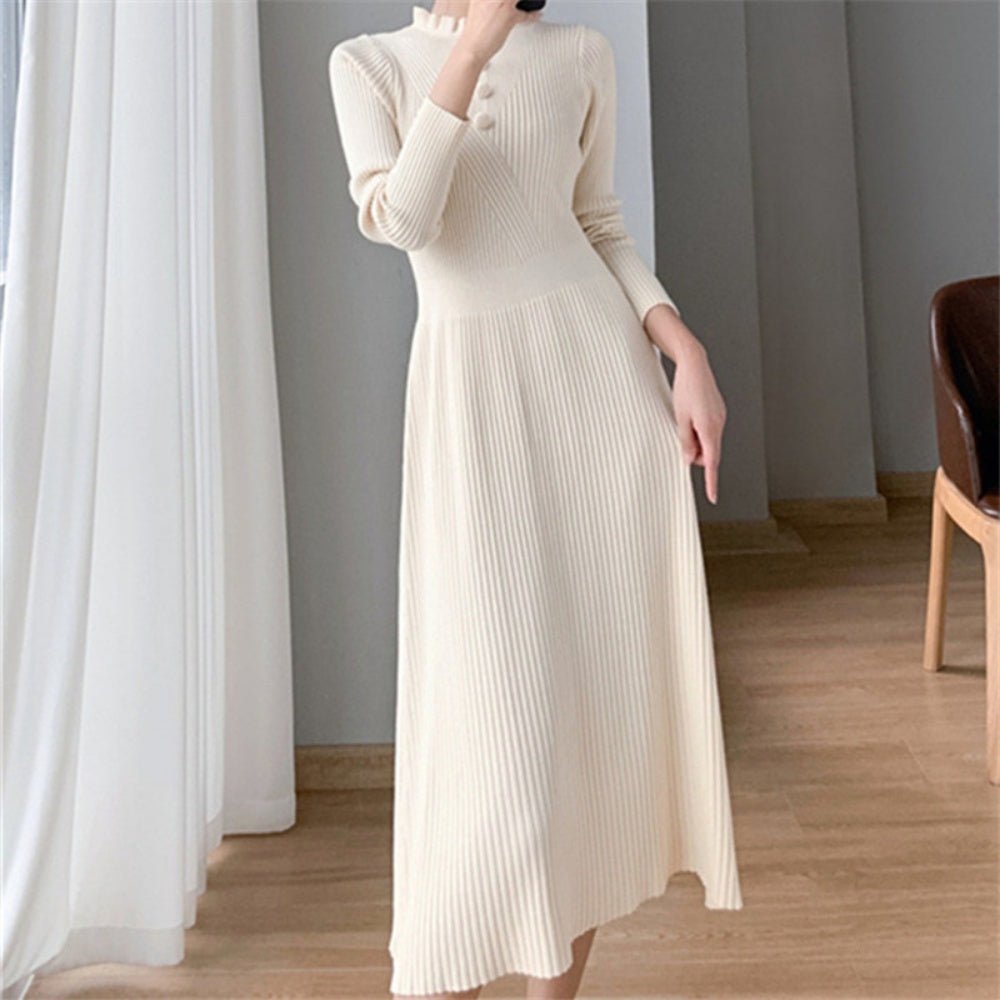 ウエストシェイプニットワンピース|オフィスカジュアル レディース 通販【ミレジェネ】