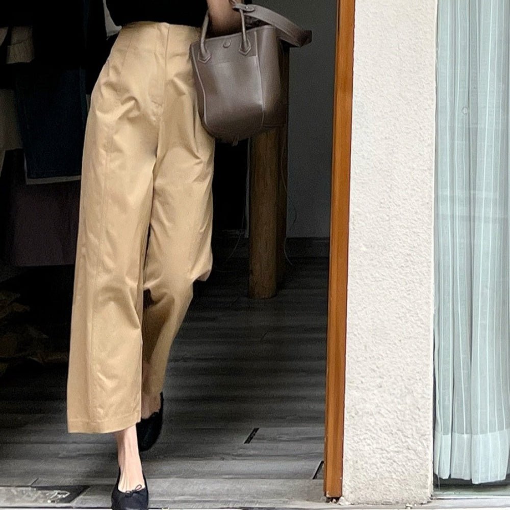 ハイウエストワイドレッグパンツ|オフィスカジュアル レディース 通販【ミレジェネ】