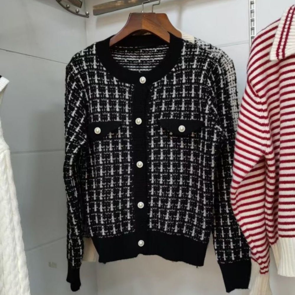 ツイード風配色カーディガン|オフィスカジュアル レディース 通販【ミレジェネ】