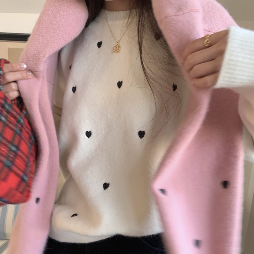 ハートデザインセーター|オフィスカジュアル レディース 通販 Millennial Generation【ミレジェネ】