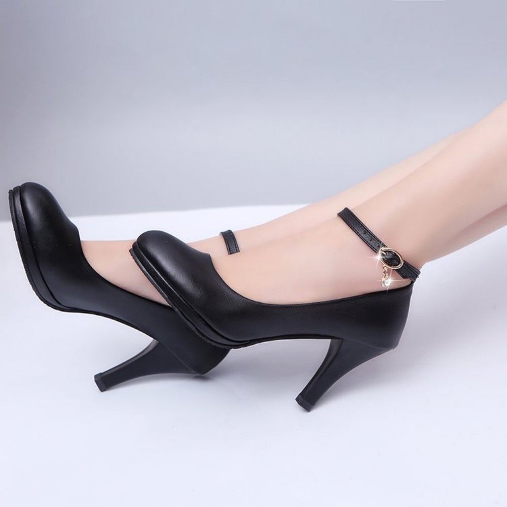 アンクルストラップ合皮パンプス|オフィスカジュアル レディース 通販 Millennial Generation【ミレジェネ】