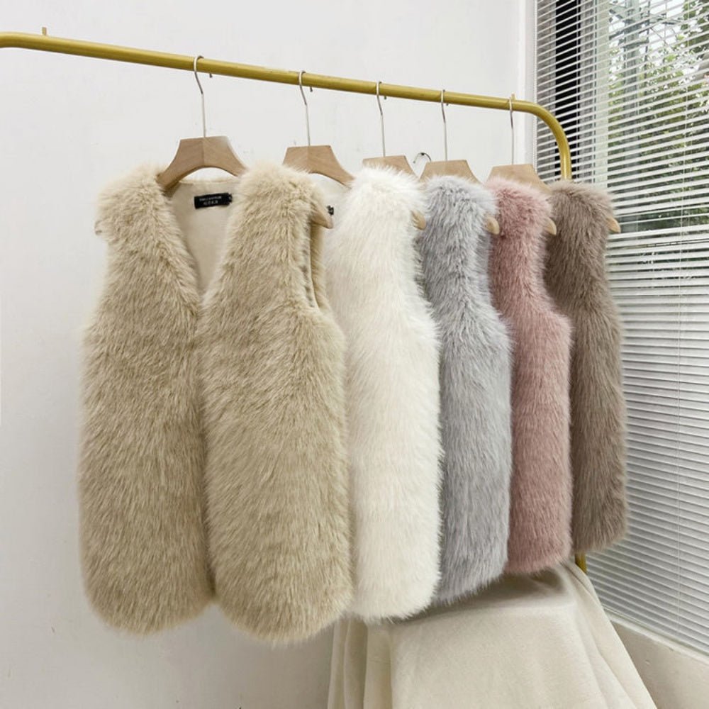 ミドル丈フェイクファーベスト|オフィスカジュアル レディース 通販【ミレジェネ】