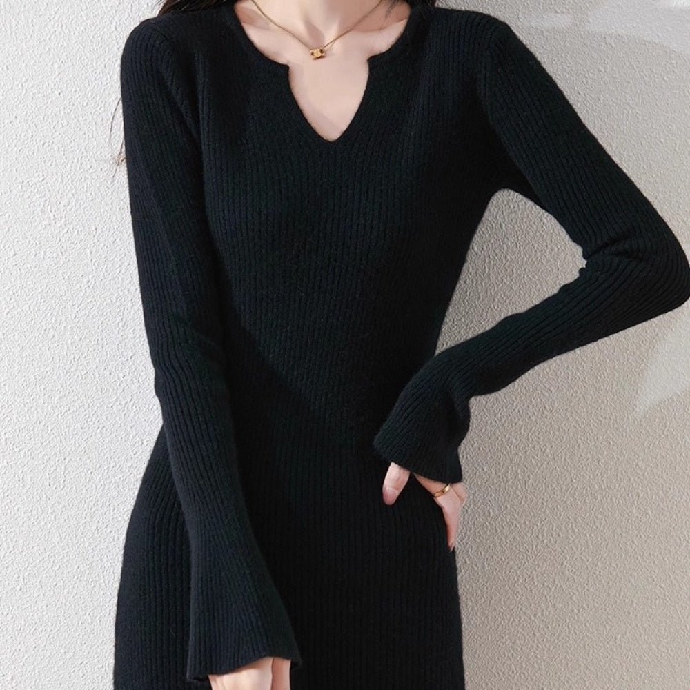 上品キーネックミニワンピ|オフィスカジュアル レディース 通販【ミレジェネ】