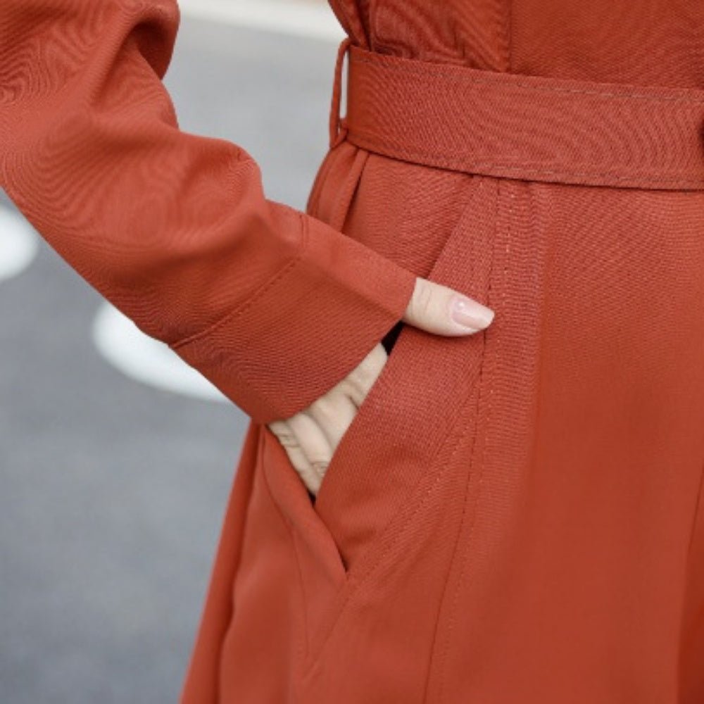 スリットネックウエストマークワンピース|オフィスカジュアル レディース 通販 Millennial Generation【ミレジェネ】