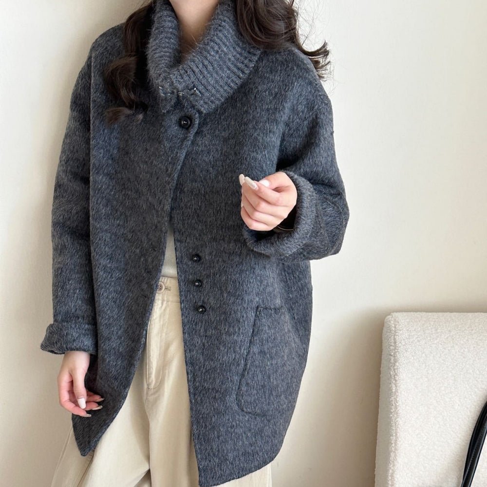 リブタートルショートコート|オフィスカジュアル レディース 通販【ミレジェネ】