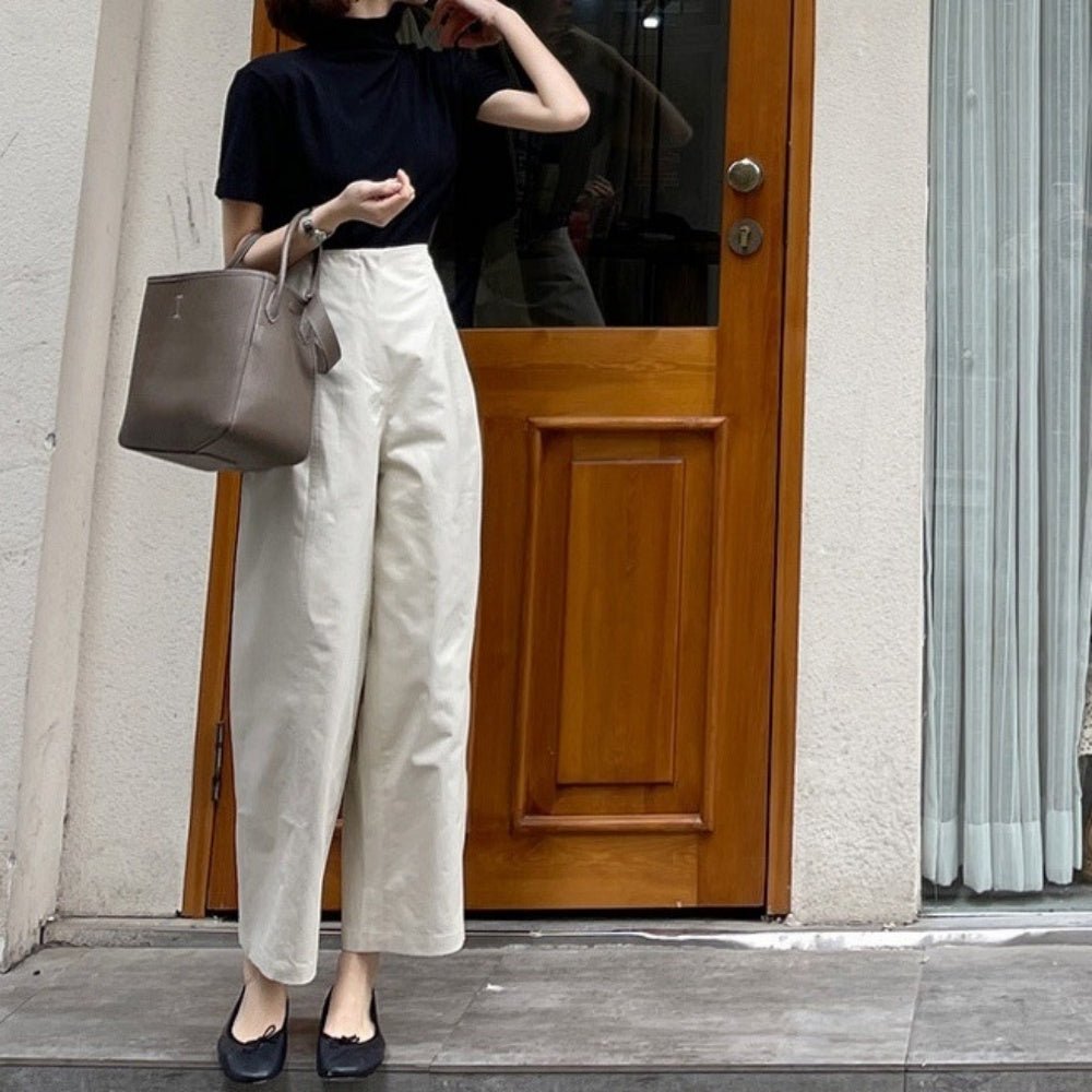 ハイウエストワイドレッグパンツ|オフィスカジュアル レディース 通販【ミレジェネ】