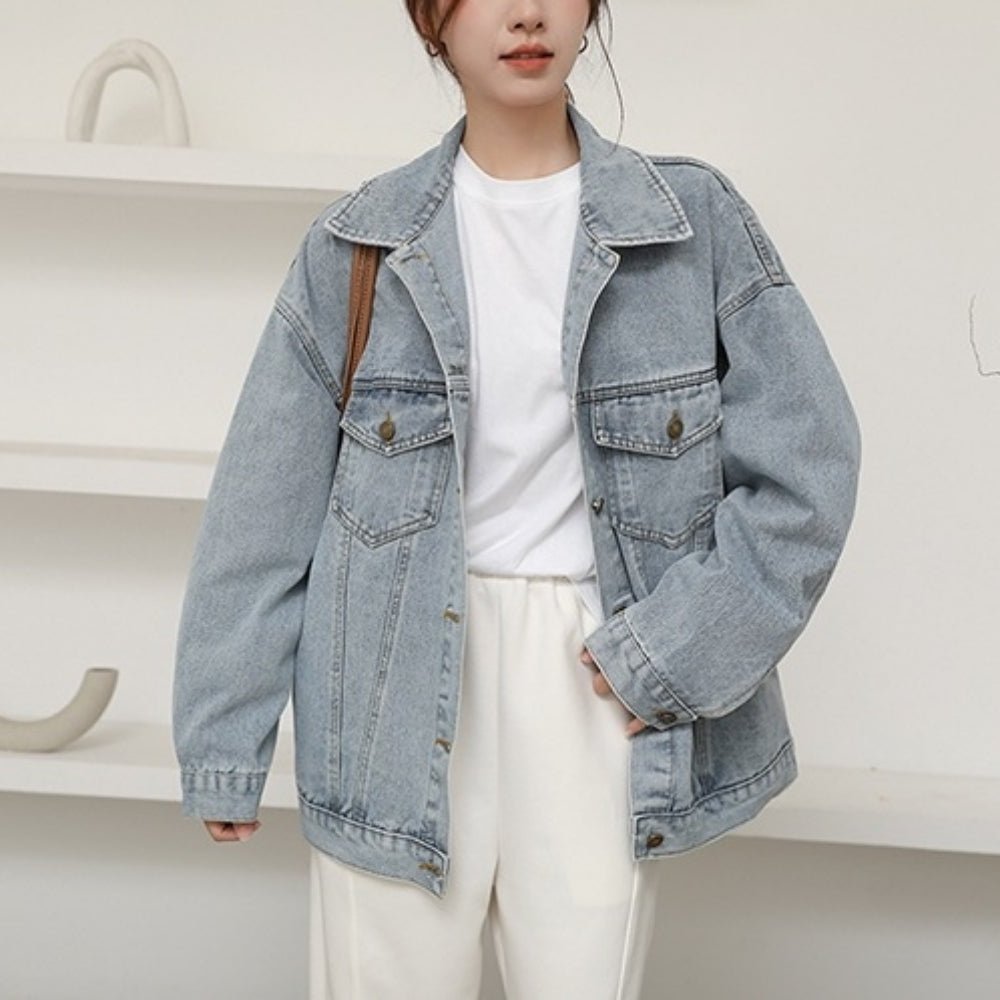 オーバーサイズデニムジャケット|オフィスカジュアル レディース 通販【ミレジェネ】