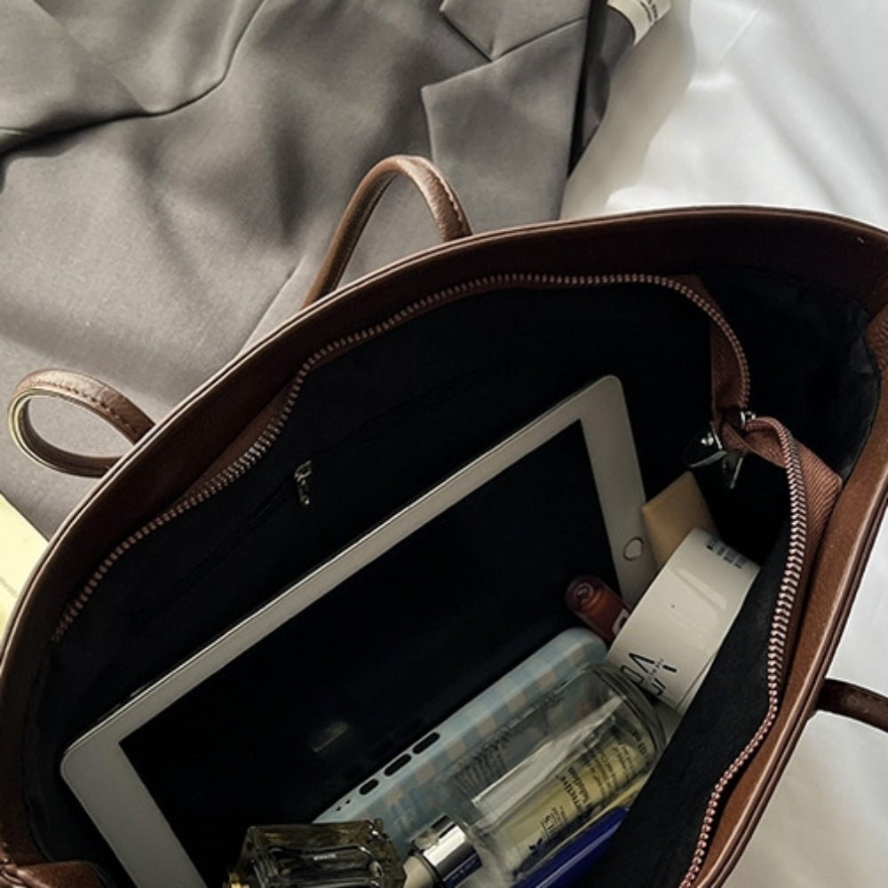 ミニポーチ付きソフトレザー調トートバッグ|オフィスカジュアル レディース 通販【ミレジェネ】