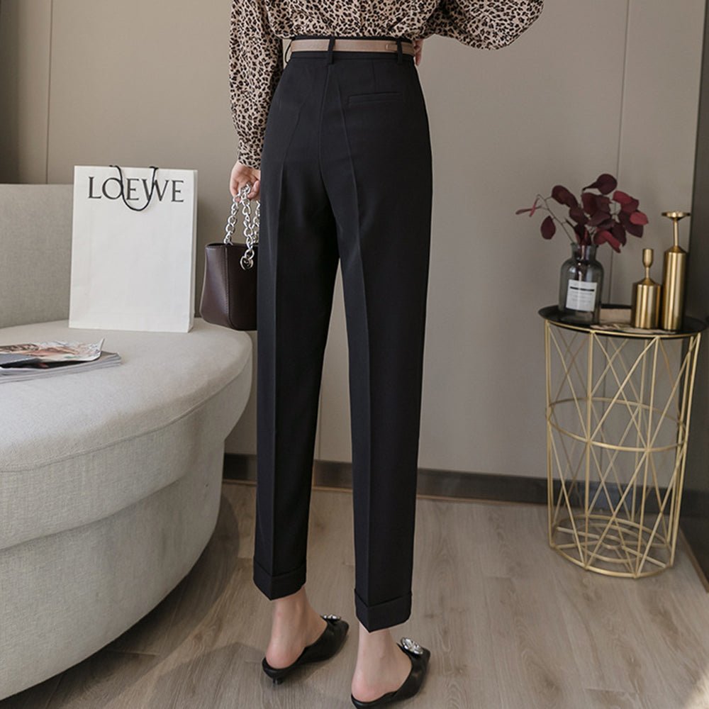 センタープレスオフィスパンツ